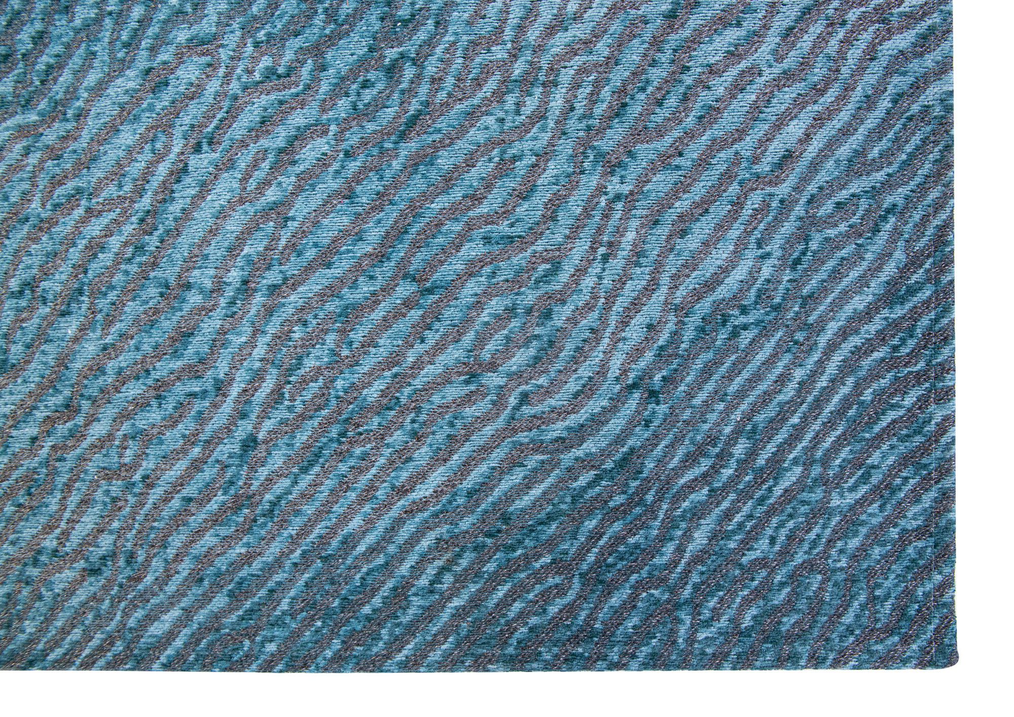 vloerkleed louis de poortere shores waves blue nile 140cm x 200cm