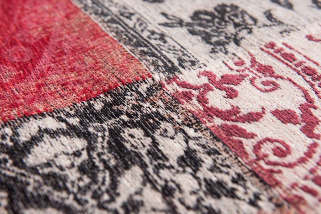 vloerkleed louis de poortere vintage patchwork antwerp red 280cm x 360cm